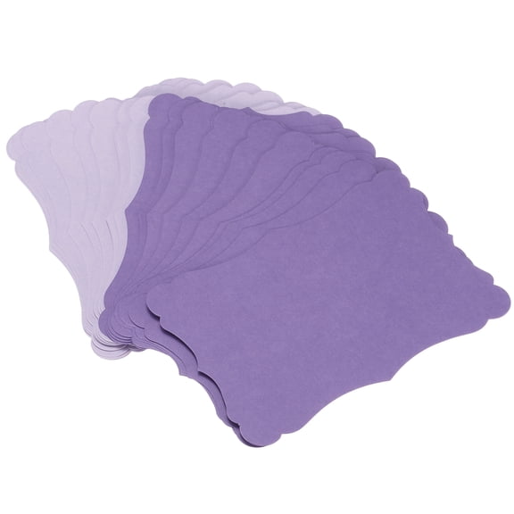 30Pcs Blank Kraft Cards Cardstock, 5x7 Inch Thick Colored Cardstock Paper Deep Purple Light Purple Index Cards for DIY Gift Greeting Cards Menus Wedding Invitations