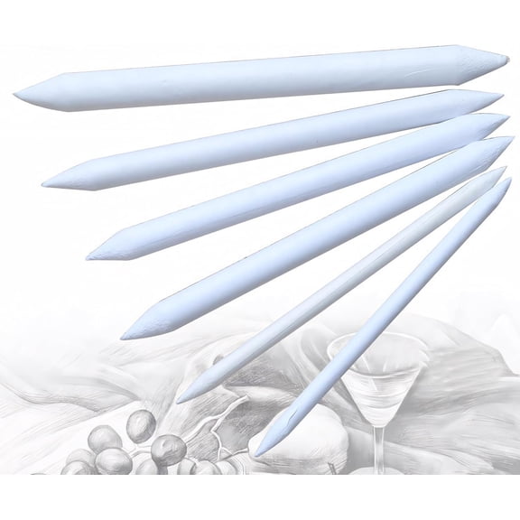 30Pcs Blending Stumps Drawing Pencils:Sketch Pencils for Smoothing Pastels and Shading Completed,Sketching Pencils for Student,Painting Beginners and Artists,Art Drawing Supplies,6 Sizes