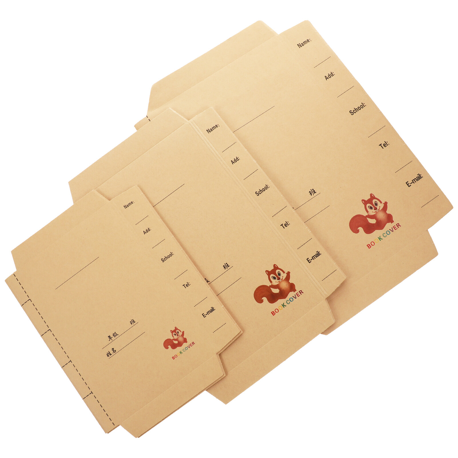 30Pcs Book Cover Kraft Paper Book Cover Textbook Cover Student