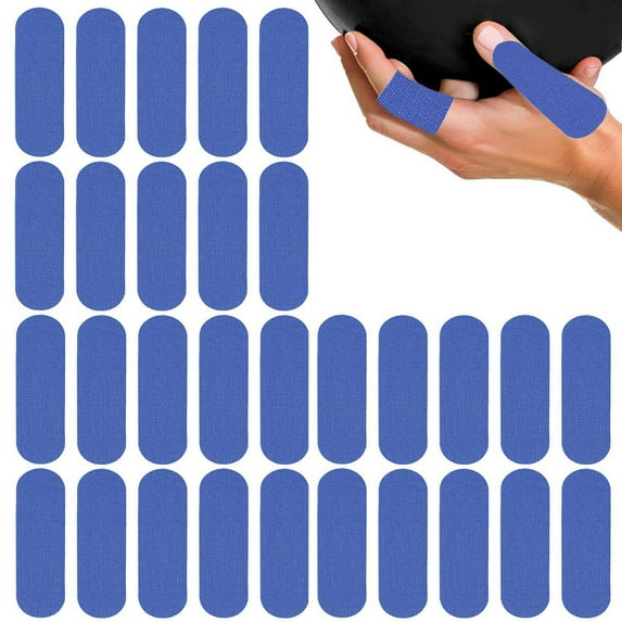 30Pcs Bowling Thumb Tapes Flexible Elastic Breathable Friendly to Skin Bowling Finger Tapes for Men Women-Dark Blue