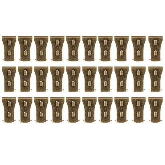 30Pcs Brick Wall Clips for Hanging Outdoors Hooks Wall Siding Hooks, No Drill Fits Bricks 2 1/4 Inch to 2 3/8 Inch
