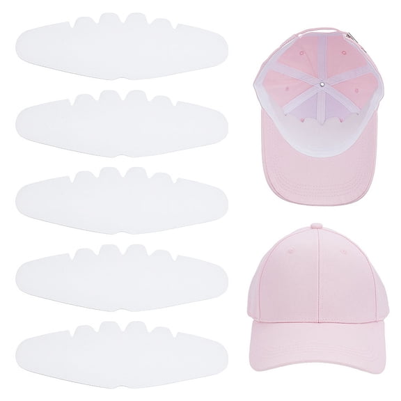 30Pcs Caps Inserts White Baseball Caps Inserts Hat Support Pad Hat Felt Shapers Hat Support Brim for Ball Sports Cap Insert 285x95x0.5mm for making