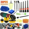 thumbnail image 1 of 30Pcs Car Detailing Brush Tools Kit Vehicle Auto Engine Wheel Washing Cleaning, 1 of 8
