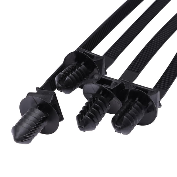 30Pcs Car Line Cable Tie Zip Clip Loom Harness Fastener Tie Push Wiring