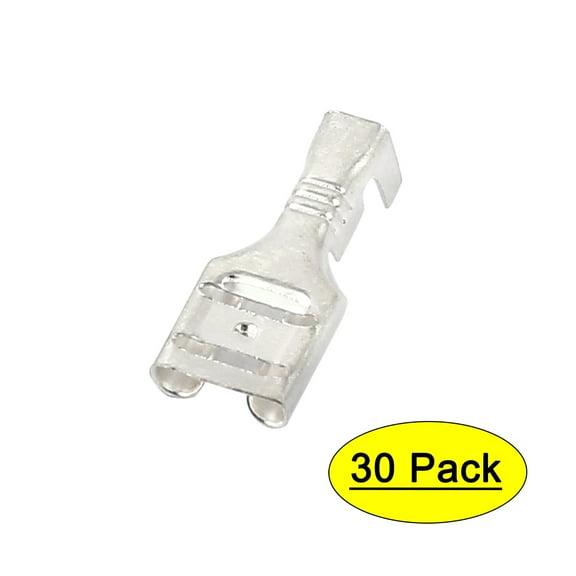 30Pcs Car Speaker 6.3mm Crimp Female Spade Terminal Connector