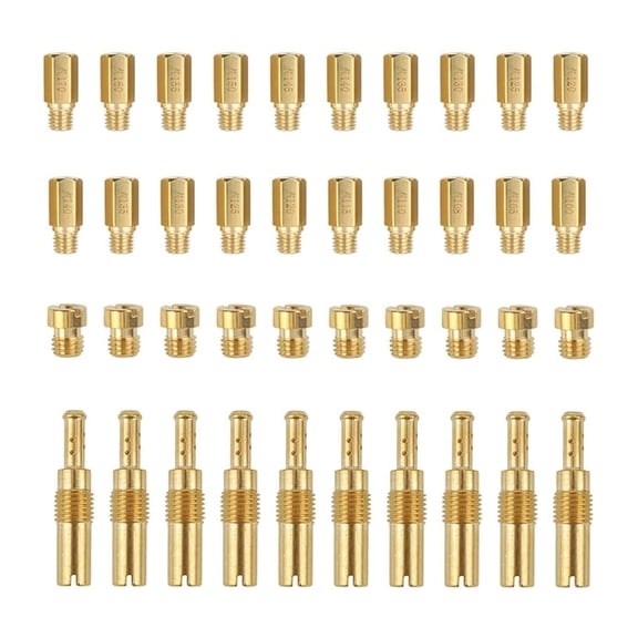 30Pcs Carburetor Main Jets and 10Pcs Slow Jets Pilot Jet Kit Fits for PWK Keihin TAPDRA Spare Part