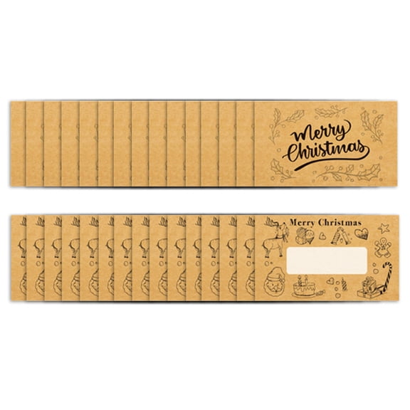 30Pcs Christmas Gift Cards Creative Scratch Tickets with Surprise Reveal for Birthday Wedding Festival Celebration