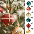 30Pcs Christmas Set Shatterproof Christmas Tree Ornaments For Christmas