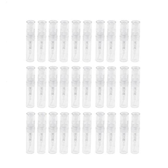 30Pcs Clear 2Ml Atomizer Plastic Bottle Spray Disposable Perfume Empty Sample Bottle for Travel Party