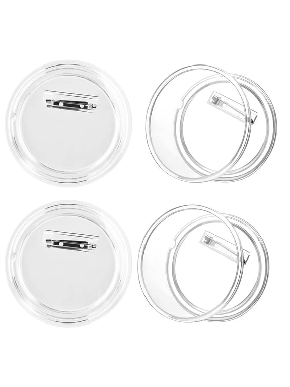 30Pcs Clear Acrylic Button Pins DIY Custom Photo Badges 2.87 Inch 1 Pack