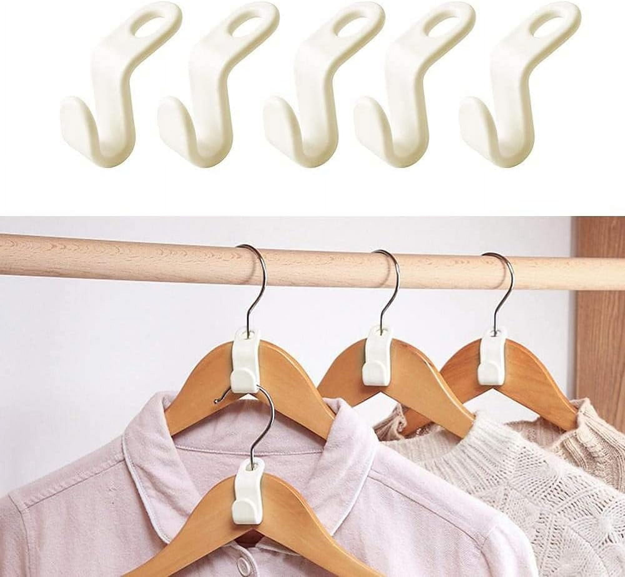 30Pcs Clothes Hanger Connector Hooks Drop Connecting Hanger Hooks
