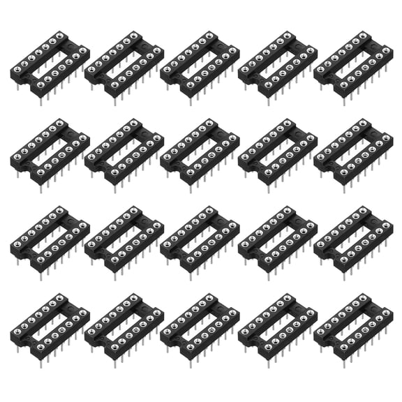 30Pcs DIP IC Chip Socket Adapter 14 Pin 2.54mm/0.1" Pitch