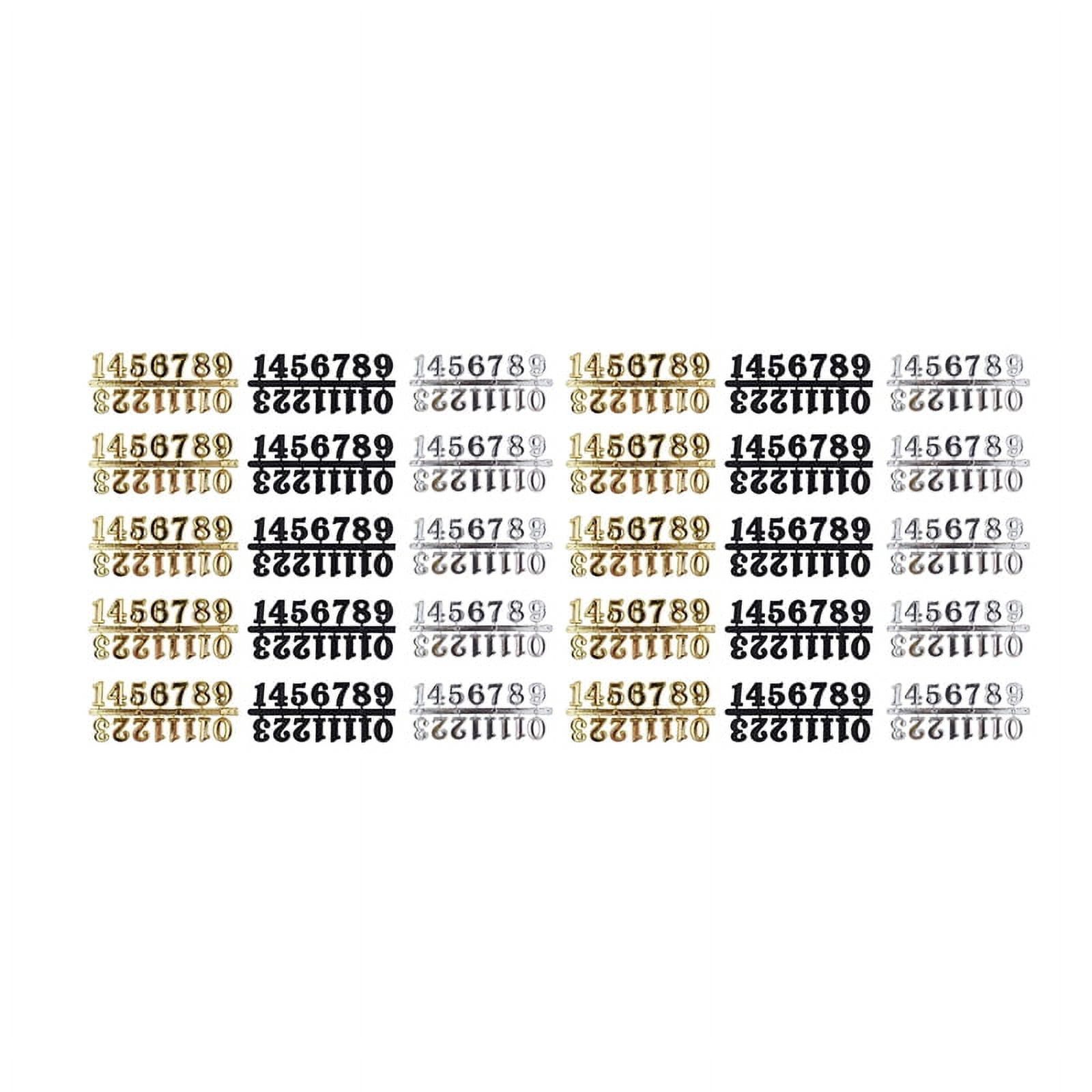 30Pcs DIY Clock Numerals Kit Wall Clock Number Art Decor Replacement ...