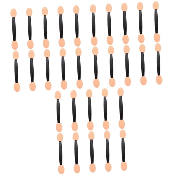 30Pcs Double Ended Eyeshadow Brush, Latex Sponge Smudger Makeup Applicator, Make up Sponge Sponges for Makeup Beauty Sponge Makeup Brush Makeup Tool ,Cosmetic Eye Shadow Plastic