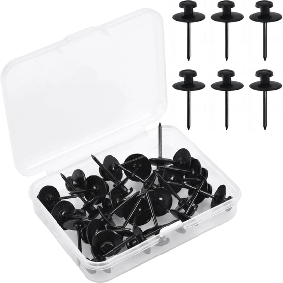 30Pcs Double Headed Picture Hanging Nails,Wall Hangers Without Nails, Thumb Tacks for Wall, Renter Friendly Decor Push Pins for Tapestry Frame Art Picture,Wall Pins for Hanging