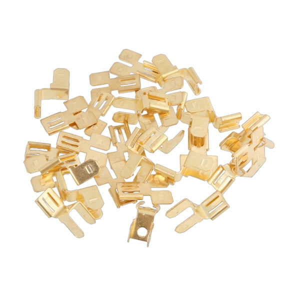 30Pcs Double Piggybacks Spades Connectors Quick Disconnect Electrical 2 Way Wire Terminals Adapter Brass Spades Connectors