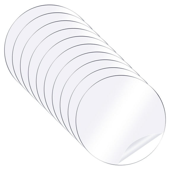 30Pcs Double-Sided Adhesive Circle Tape, 1.18"x1.18" Acrylic Sticker, Clear