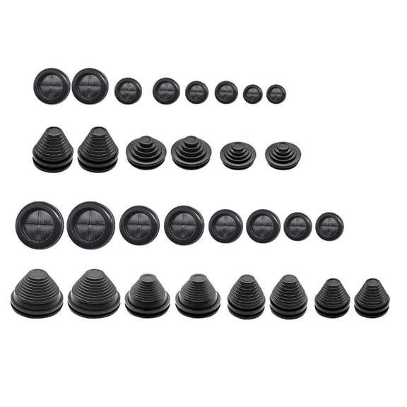 30Pcs Double Sided Rubber Hole Plugs for Wire Electrical Plumbing Systems