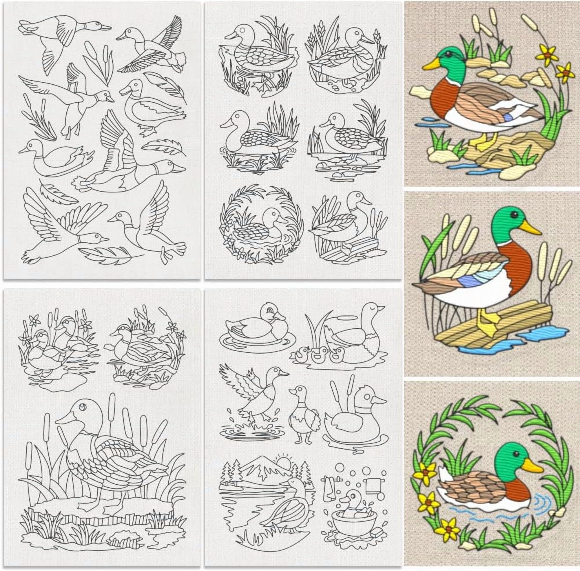 30Pcs Duck Water Soluble Hand Sewing Stabilizers 8.3