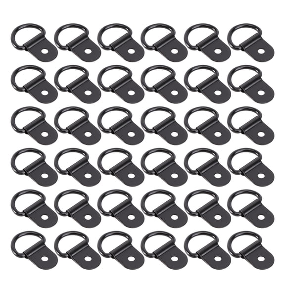 CIMAXIC D Ring Hangers Black Strong and for Frame Hanging 30Pcs