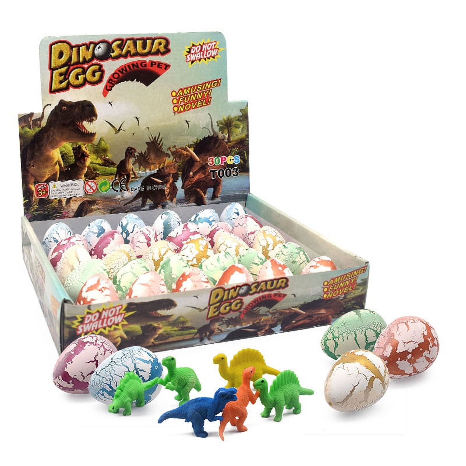 30Pcs Easter Dinosaur Eggs Dinos Egg Toys Grow in Water Easter Basket