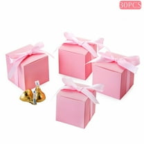 30Pcs Favor Boxes, 2" Candy Party Butterfly Gift Boxes for Wedding Mother's Day Easter Anniversary Christmas Graduation Celebration, Pink