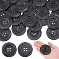 thumbnail image 1 of 30Pcs Flat Round Wood Buttons 4 Hole Wood Sewing Button 2.4 Inch Large Size Wood Sewing Buttons 4.5mm Hole Handmade Buttons, 1 of 6