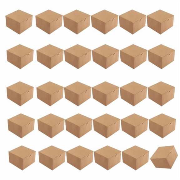 30Pcs Foldable Paper Gift Boxes Party Treat Container for Candies Chocolate Soap
