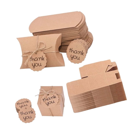 30Pcs Folding Paper Boxes Candy Chocolate Holder Container Gift Packaging Box for Wedding Birthday Festival Celebration