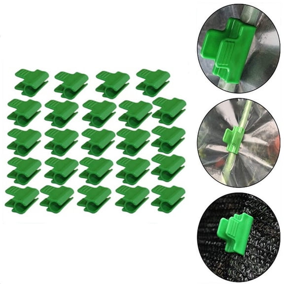 30Pcs Greenhouse Film Clamping Clips and Plant Support Clips for Sturdy Garden Vine Training Branch Growth Management and Greenhouse Film Attachment