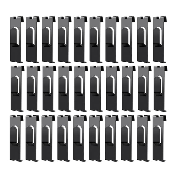 30Pcs Gridwall Hooks Hangers,Grid Panel Grid Wall Hook Accessories Wire Shelf Black