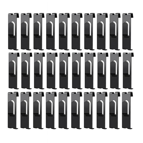 30Pcs Gridwall Hooks Hangers,Grid Panel Hooks Grid Wall Hook Grid Wall Accessories Wire Grid Hook Grid Shelf Hooks Black