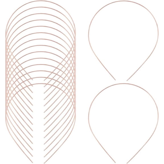 30Pcs Hair Accessories Iron Hair Band Findings 1mm Inner Diameter: 120~125mm