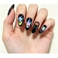 thumbnail image 1 of 30Pcs Halloween Press On Nails Almond - Spooky Ghost Pumpkin Witch Design | Gothic Acrylic Holiday Press-On Nails with Ghost/Bat/Pumpkin,Reusable & Easy Apply, Ideal for Halloween Party, 1 of 5