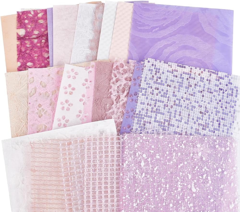 30Pcs Scrapbook Textured Paper - Vintage Craft Paper For Journaling, Collage, DIY, 8.27x5.91 Inches, Green Theme