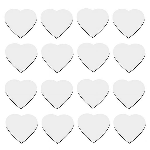 30Pcs Heart Shaped Sublimation Magnet Blanks Wedding Valentines Day Refrigerator Magnets Love Wall Door Decoration