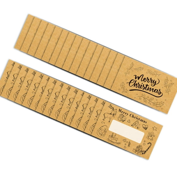 30Pcs Holiday Scratch Gift Vouchers Scratch Gift Coupon Tickets for Birthday Wedding Christmas Party Supplies