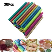 30Pcs Hot Glue Sticks Glitter Glue Sticks Colored Hot Melt Glue Repair 7 100mm