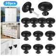 30Pcs Kitchen Knobs Round Drawer Handles Hardware Round