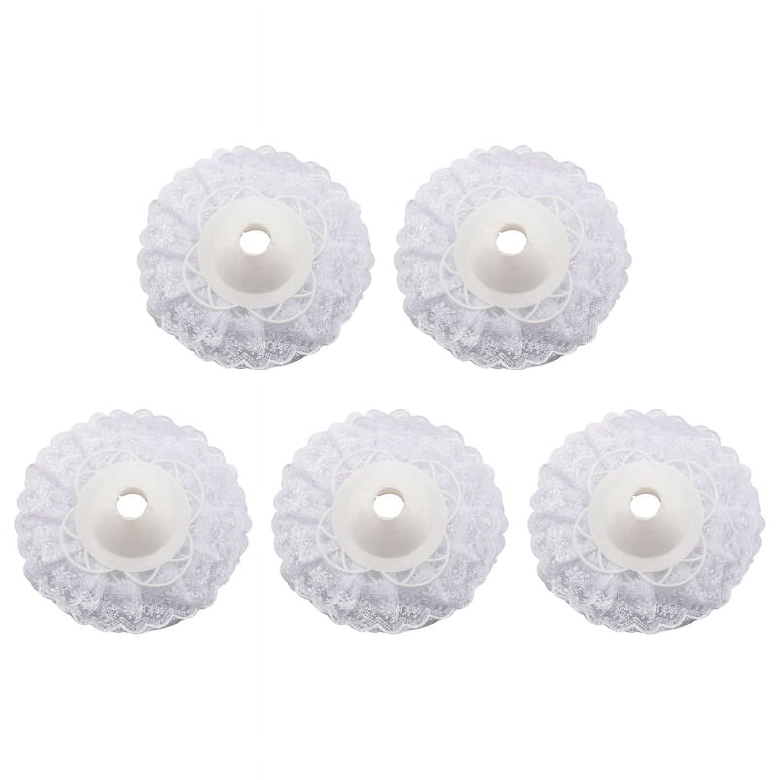 30Pcs Lace Bouquet Collar, DIY Bouquet Holder Wedding Bridal Bouquet Collar White Lace Decoration Bouquet Holder