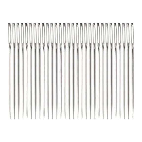30Pcs Large Eye Needles 1.8" Stitching Needle Hand Sewing Embroidery Needle for Leather Cross Stitch