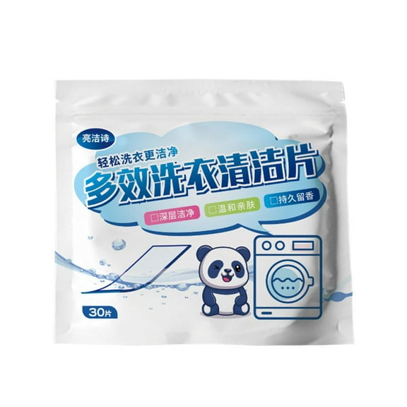30Pcs Laundry Detergent Sheets Washing Sheet Earth Eco-friendly Space Saving' I5N7