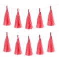thumbnail image 1 of 30Pcs Light Red Tassel Garland Banner w Rope for Wedding Birthday Party Decoration, 1 of 7