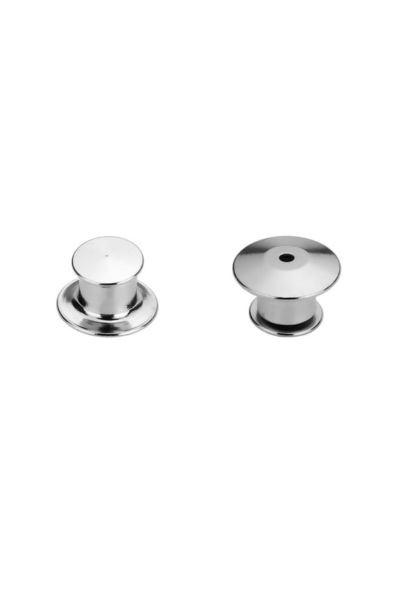 30Pcs Locking Pin Backs, Metal Pin Locks Back, Locking Buckles for Brooch DIY Crafts Badges Enamel Lapel Needles Pin Lock, Multi-function Metal Pin, Easy to Use, Silver