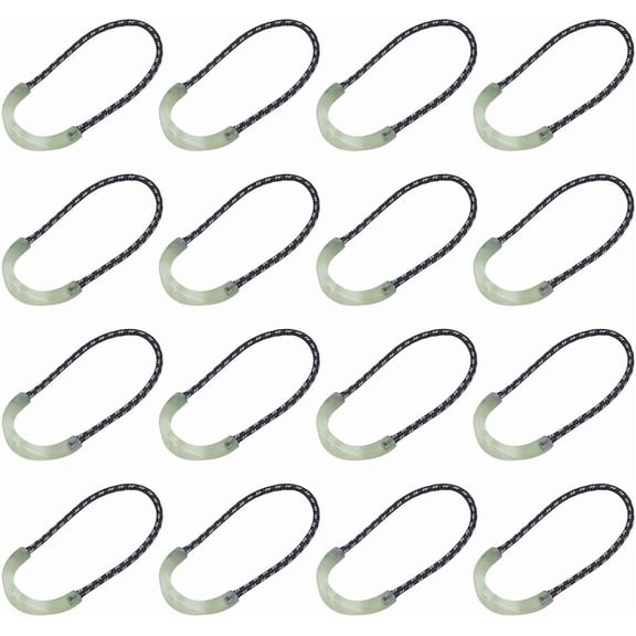 30Pcs Luminous Plastic Zipper Pulls Zipper Pulls Cord Extender Zipper Pull Replacement Zipper Tab Tags Cord Extension Fixer for Luggage Backpacks Jackets Purses Handbags 1box