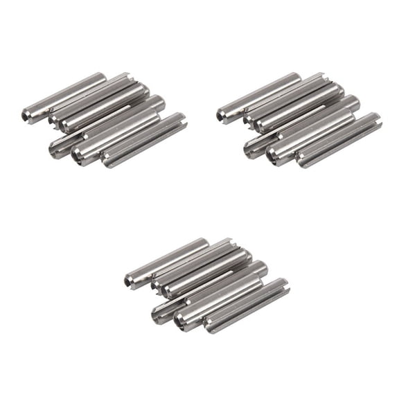 30Pcs M5X30mm 304 Stainless Steel Split Spring Roll Dowel Pins