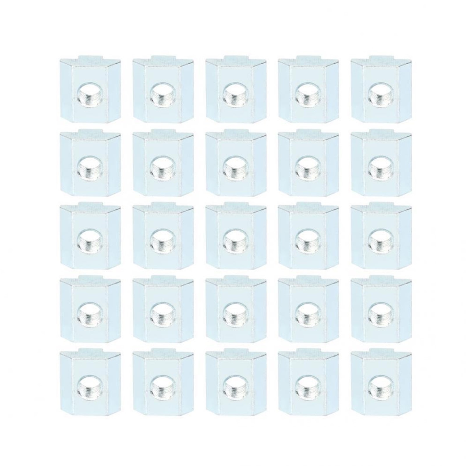 Nut Block Threaded 30Pcs M6/M8 T-Slot Nuts Set Carbon Steel Threaded T Sliding Nut Block ...