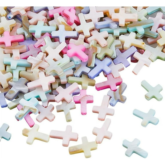 30Pcs Macaron Color Natural Shell Beads Dyed Mixed Color 14.5x10x3mm Hole: 0.4mm