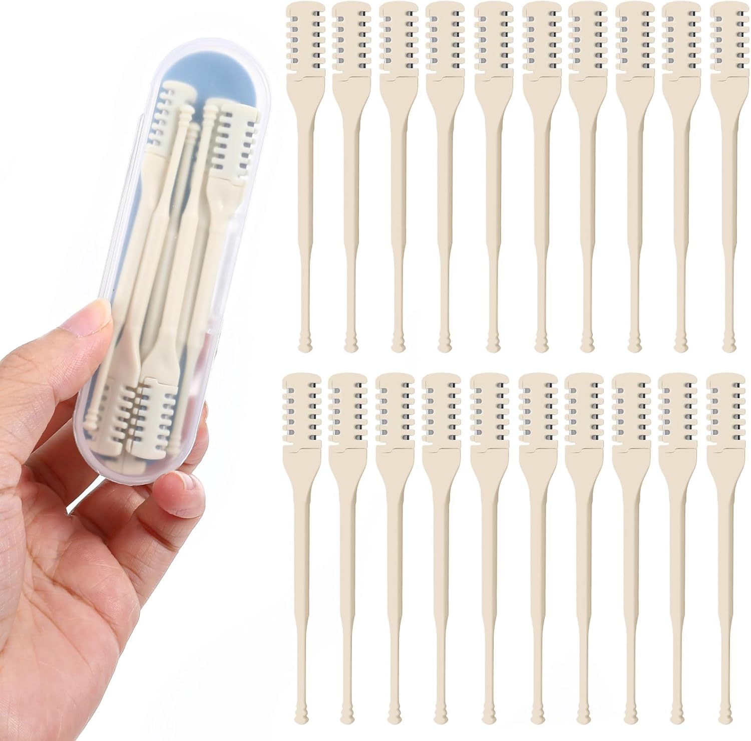 30Pcs Manual Nose Hair Trimmer - Rotating Nasal Razor Cutter with ...