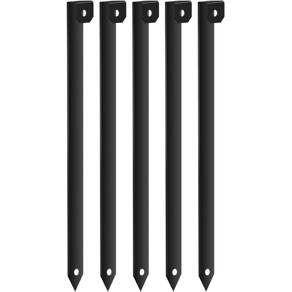 30Pcs Metal Landscape Edging Stakes,10-Inch Heavy Duty Galvanized Steel Lawn Edging Spikes,Anti-Rust Garden Stakes for Securing Plastic, Metal & Rubber Landscape Borders